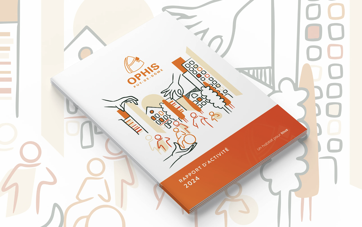 graphiste clermont ferrand rapport activité mise en page OPHIS